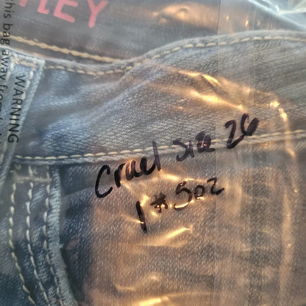 Cruel Denim Jayley Womens Low‎ Rise Straight Leg Jeans Blue Size 28 Y2K Western